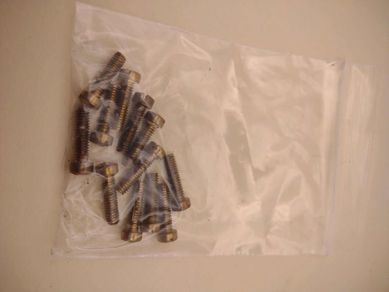 #8-32 x 3/4" NOS Fillister Head Slotted Brass Machine Screws Pack of (12) FIL08