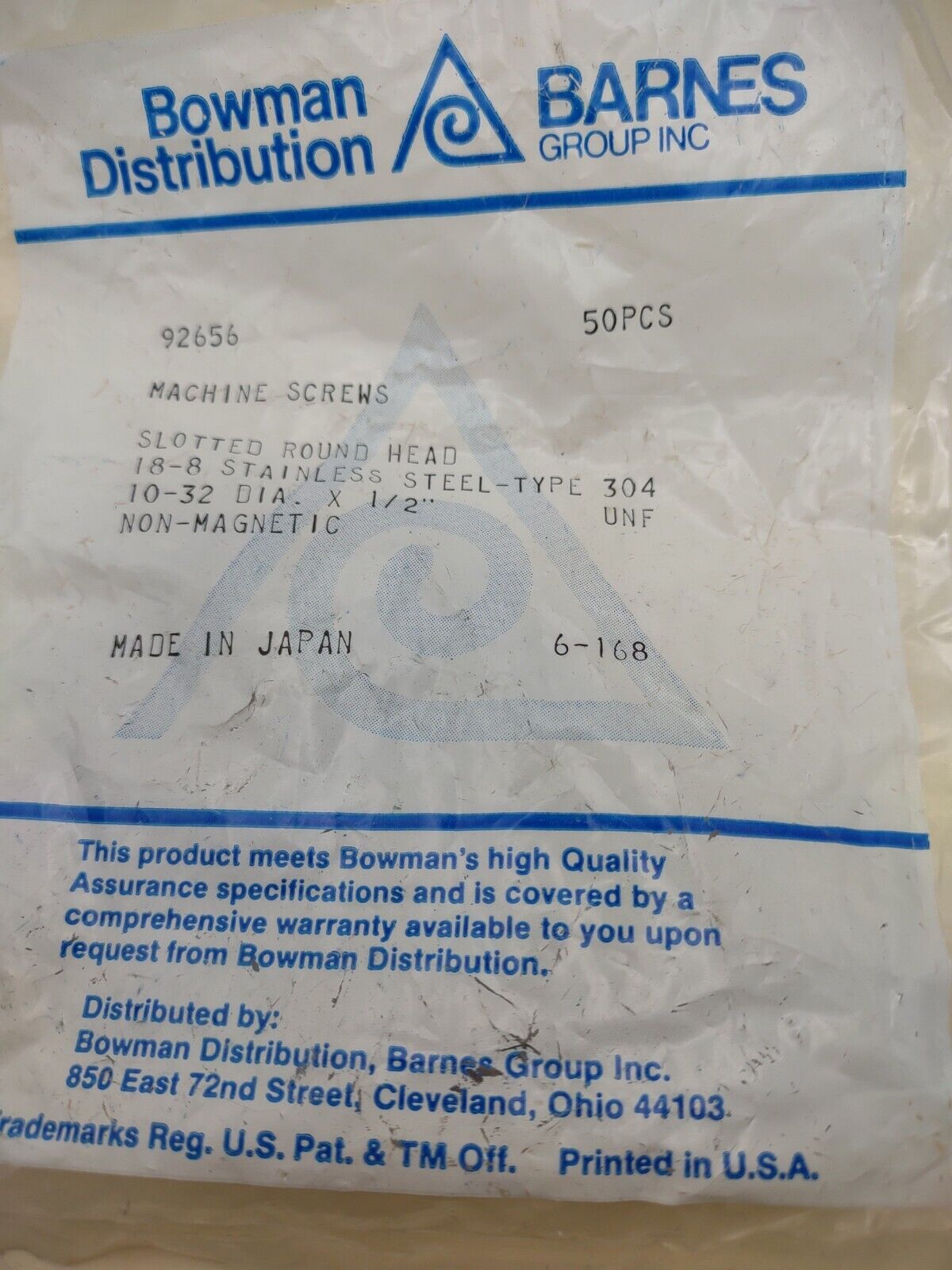 10-32 x 1/2" 18-8 Stainless Round Head Slotted Machine Screws (50) pack SSMS14