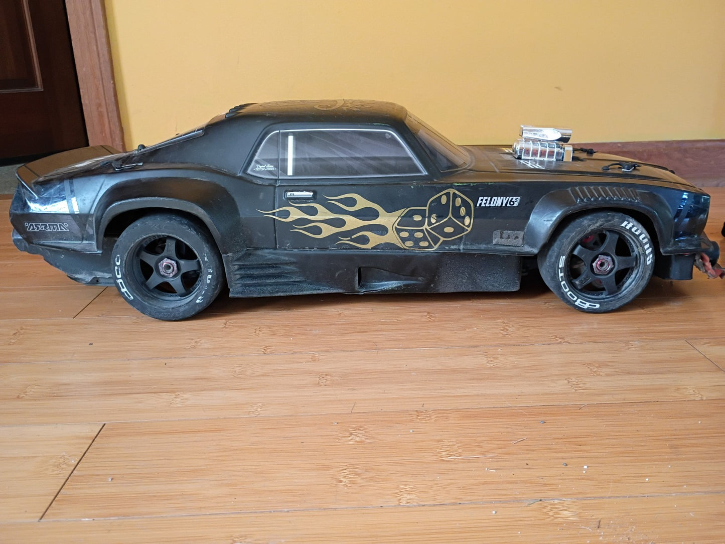 Arrma Felony 6s 1/7 Scale RC 4ws Street Car, Complete, Used, Includes Batteries