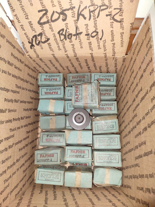 Fafnir 205KPP-2 Industrial Specialty Roller Ball Bearings NOS Lot of (22) Blot01