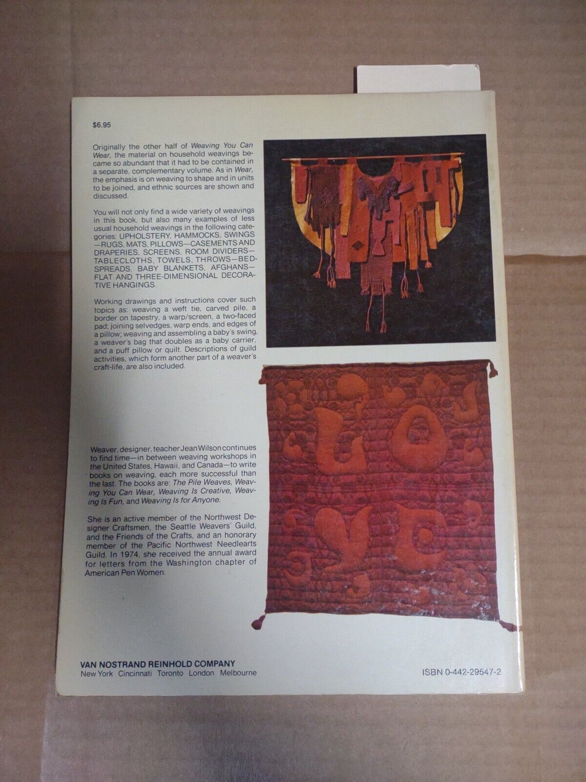 WEAVING YOU CAN USE BY JEAN WILSON, 1975 SC. VG. #ref020