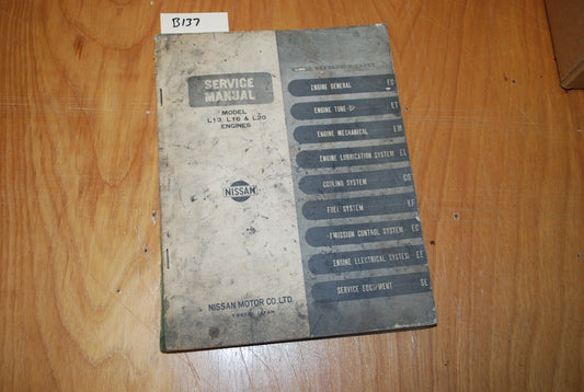 Nissan L13, L16, L20 Service Repair Manual OEM Factory - B137