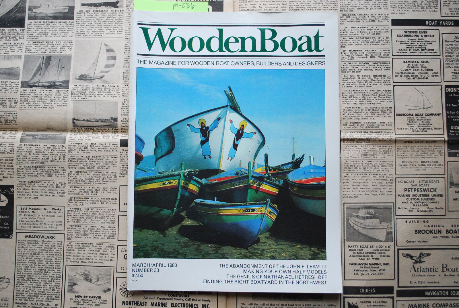 WoodenBoat Magazine "Finding the Right Boatyard" Mar/Apr 1980 No. 33  M-036