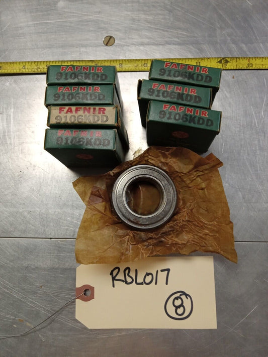 FAFNIR 9106KDD Ball Bearings - Lot of Qty (8) NOS - RBL017