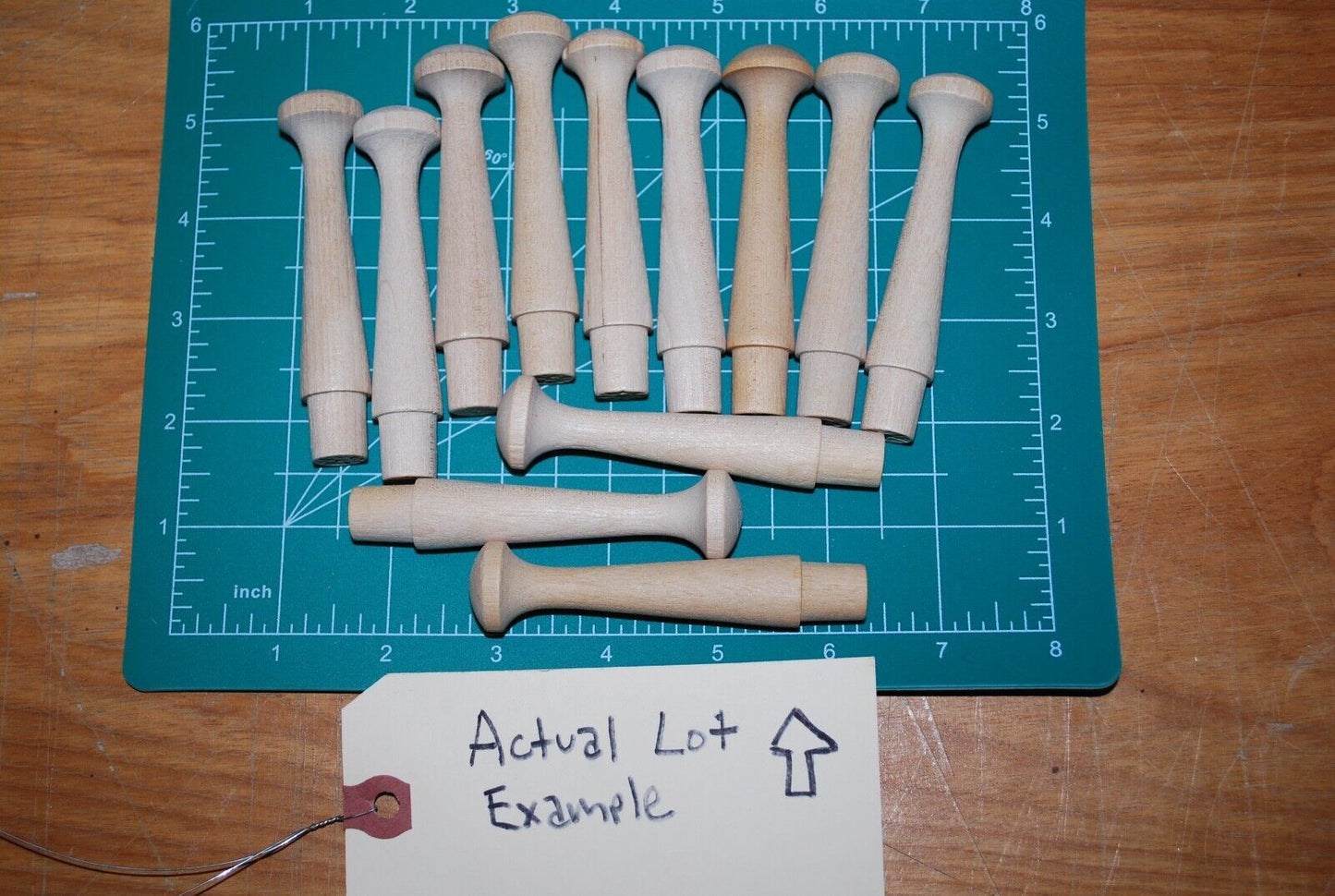 3-1/2" Unfinished Hardwood Shaker Peg - Coat hanger rack 12pc Packs Lot #SP01