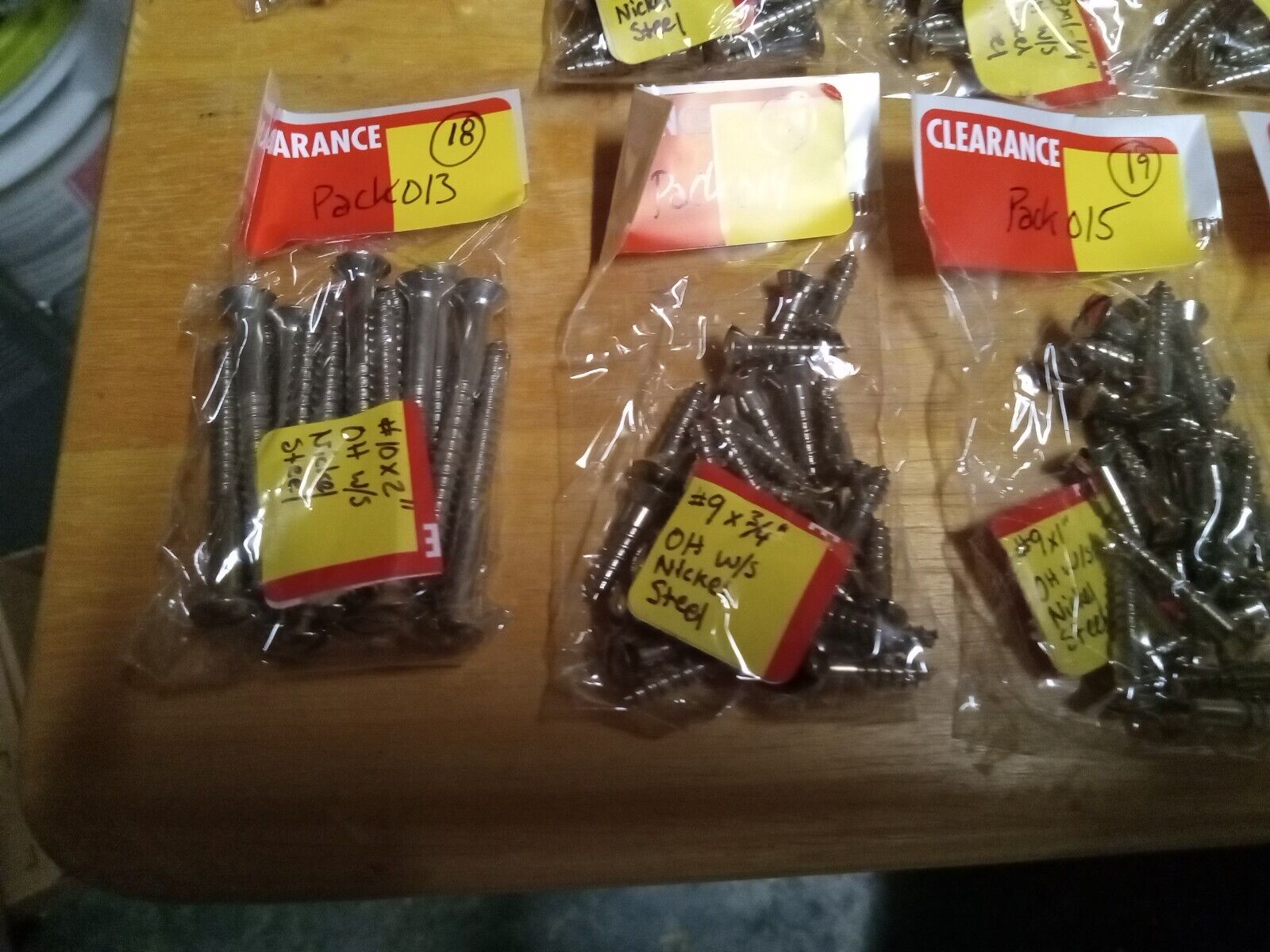 Oval Head Chrome Brass Wood Screw Assort / Mix Lot #7-#12 Size Pack001017