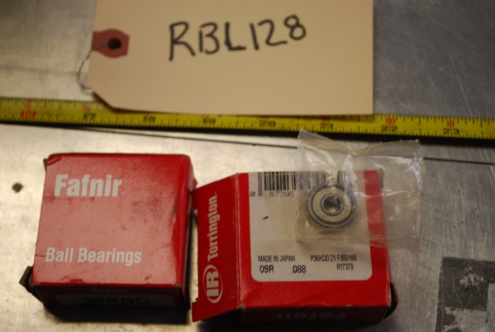 Fafnir 36KDD Ball Bearings - Lot of Qty (2) NOS - RBL128