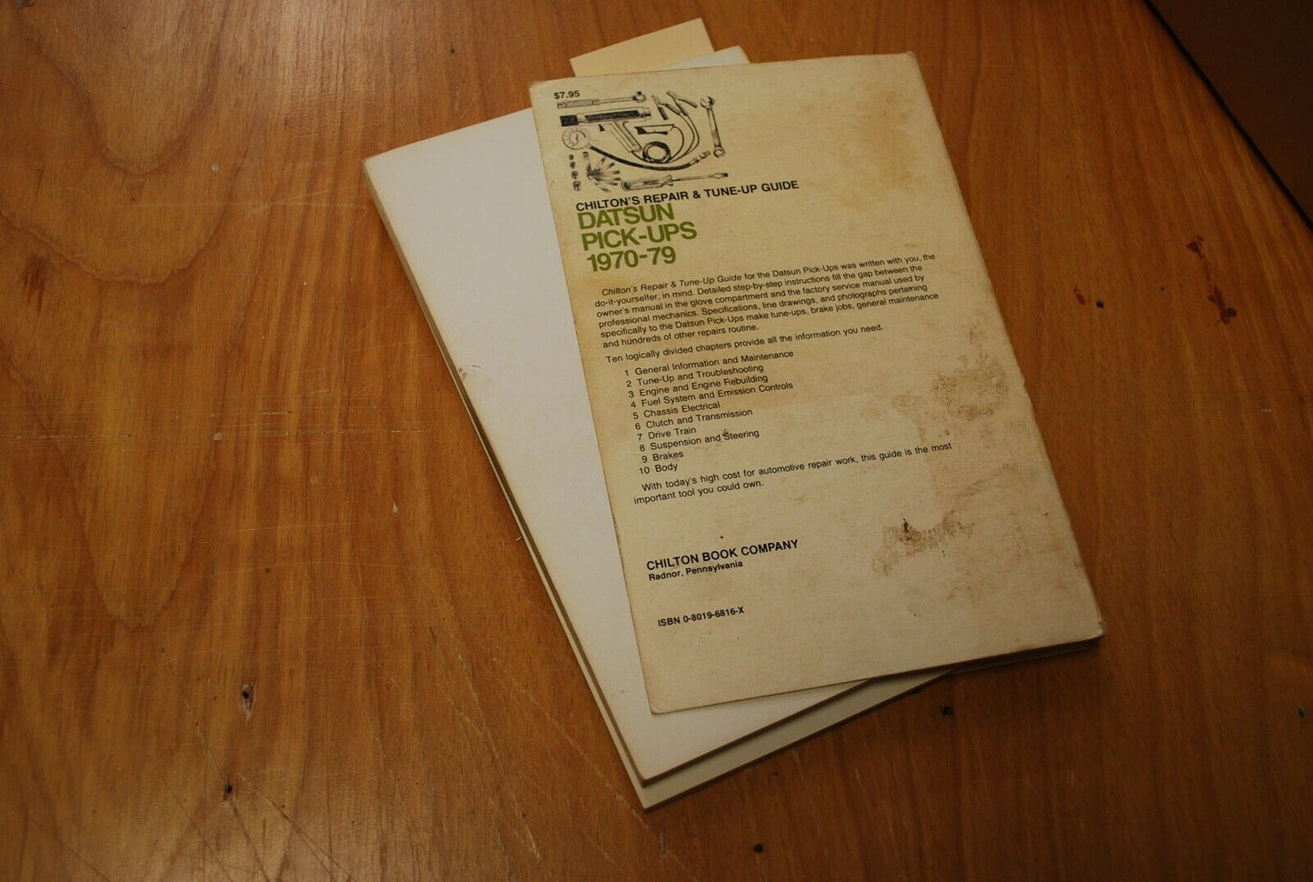 CHILTON'S Repair Manual/Guide - Datsun Pick-ups 1970 - 1979 - B013