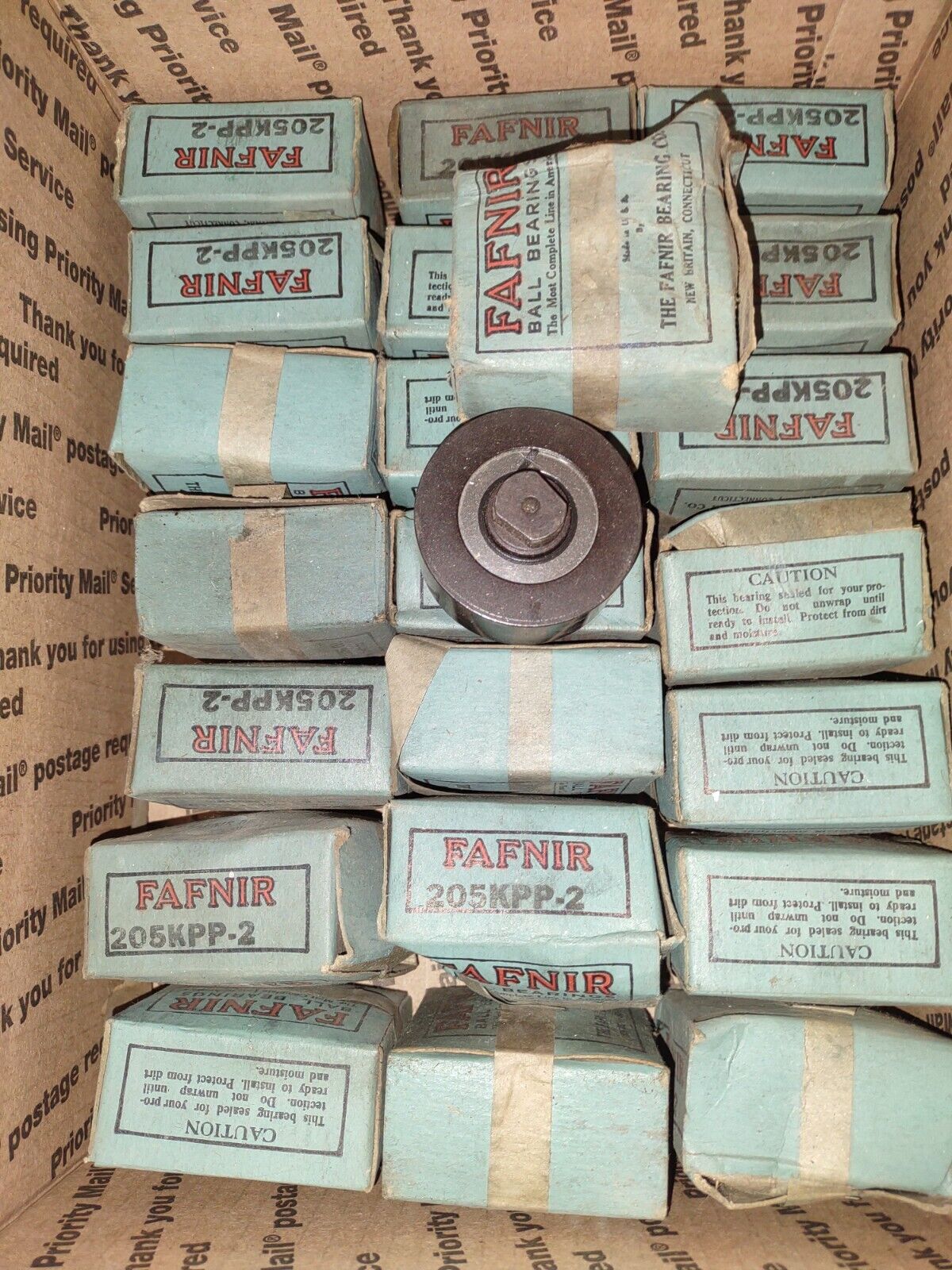Fafnir 205KPP-2 Industrial Specialty Roller Ball Bearings NOS Lot of (22) Blot01