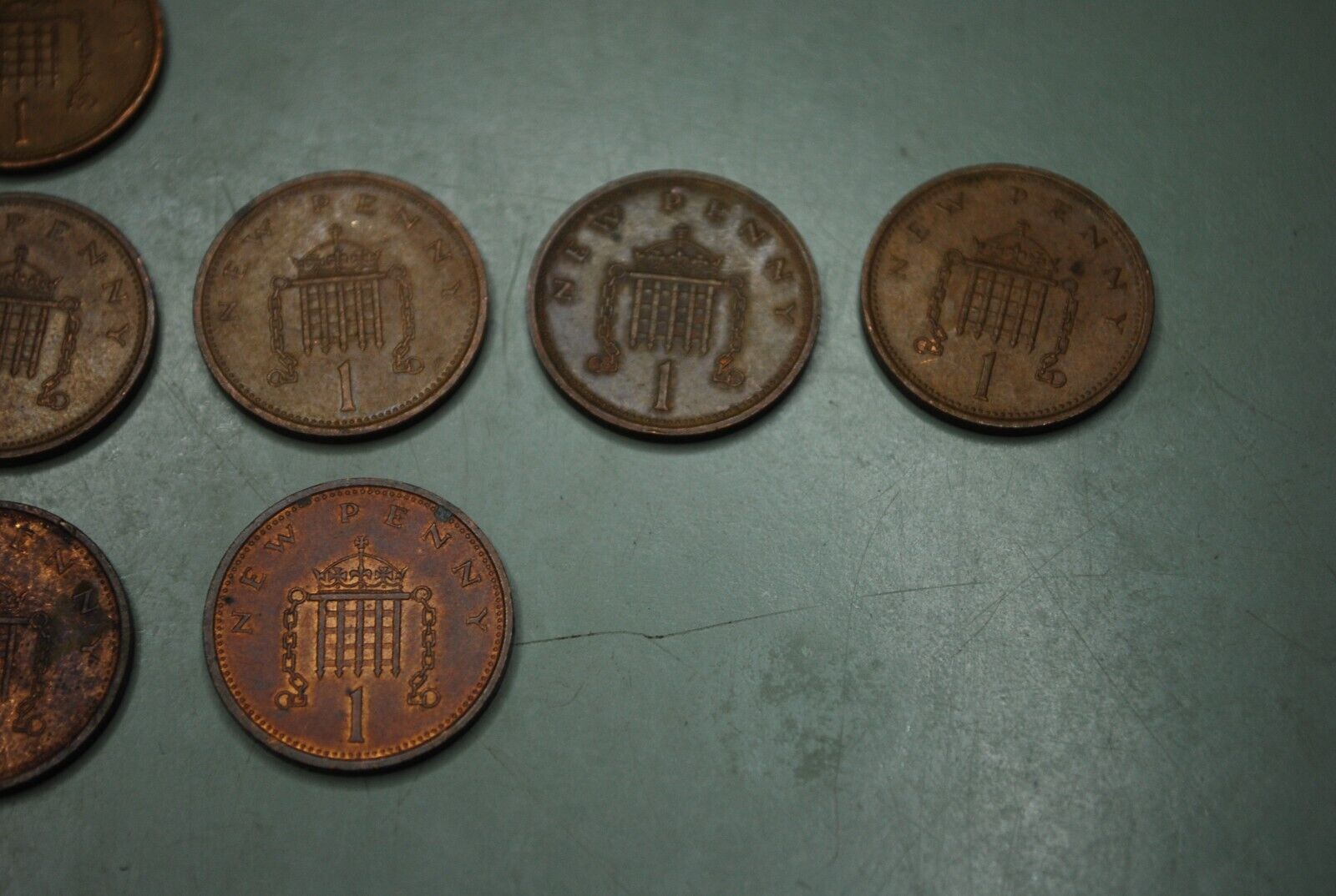 Lot of (22) 1971-1979 British UK 1p New Penny Coins