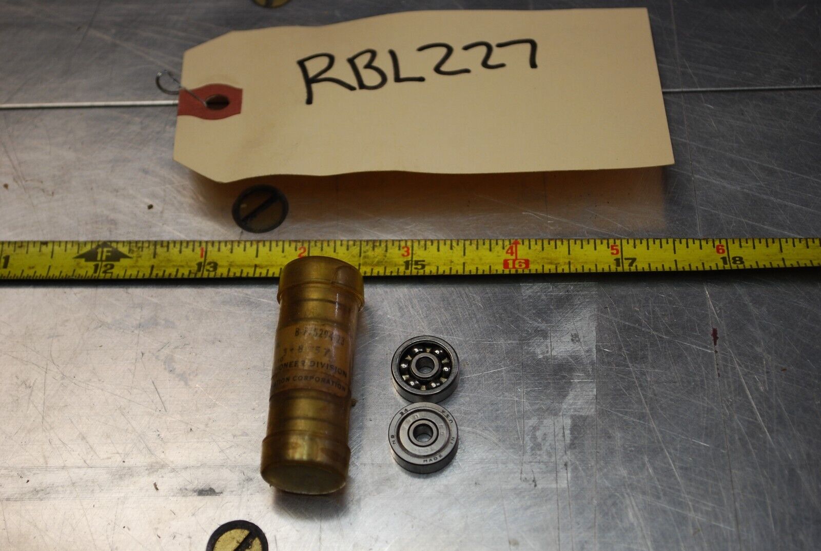New Departure USA 7034 (one tube) Ball Bearings - Lot of Qty (10) NOS - RBL227