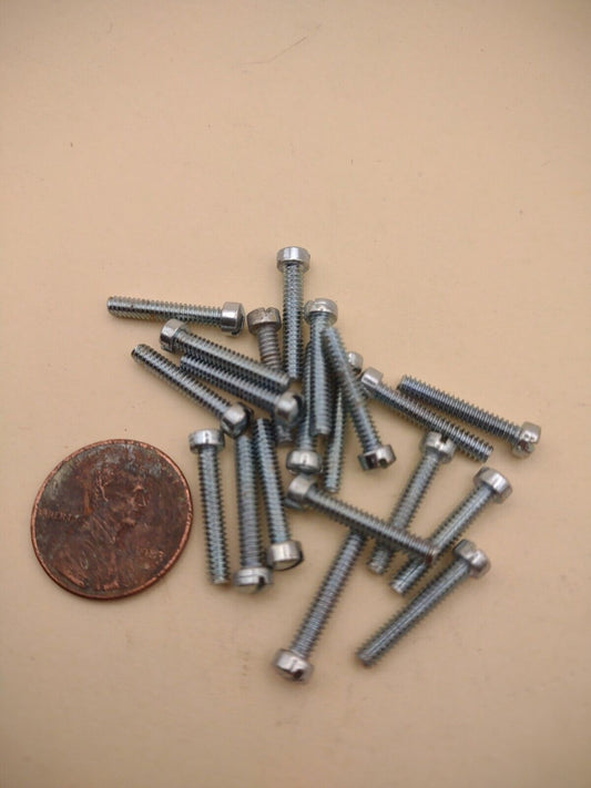 #4-40 x 5/8" Fillister Head Slotted STEEL Machine Screws Pack of (20) FIL12