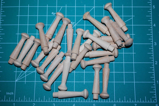 1-1/2" Unfinished Hardwood Shaker Peg - Coat hanger rack 25pc Packs Lot #SP08