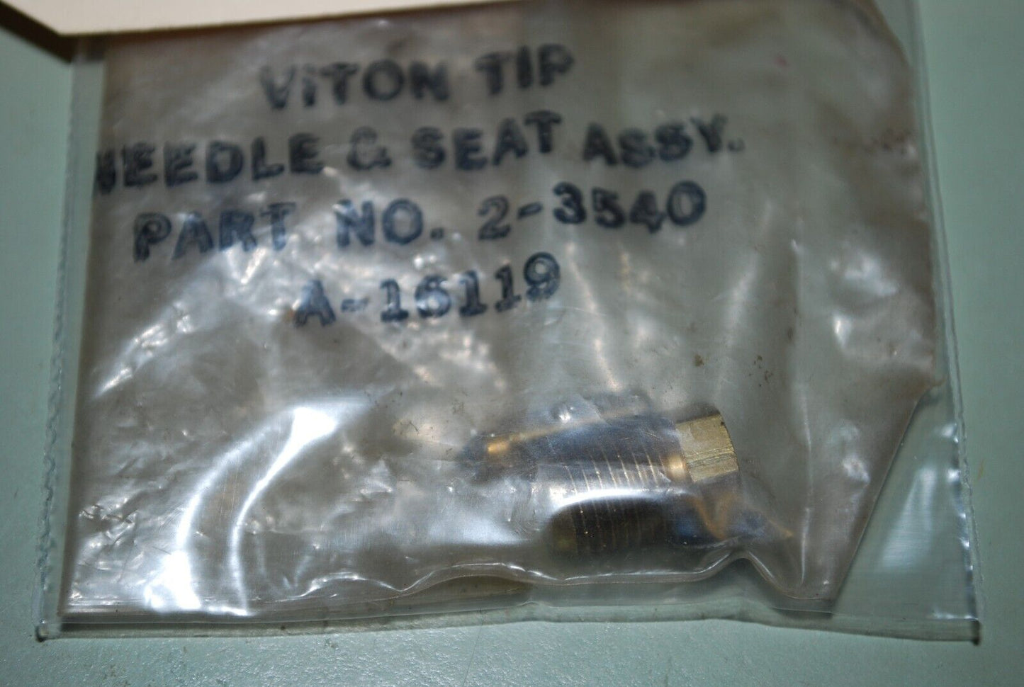NOS VITON TIP Needle & Seat Assembly Part No. 2-3540 A-16119 Lot #JB130-19
