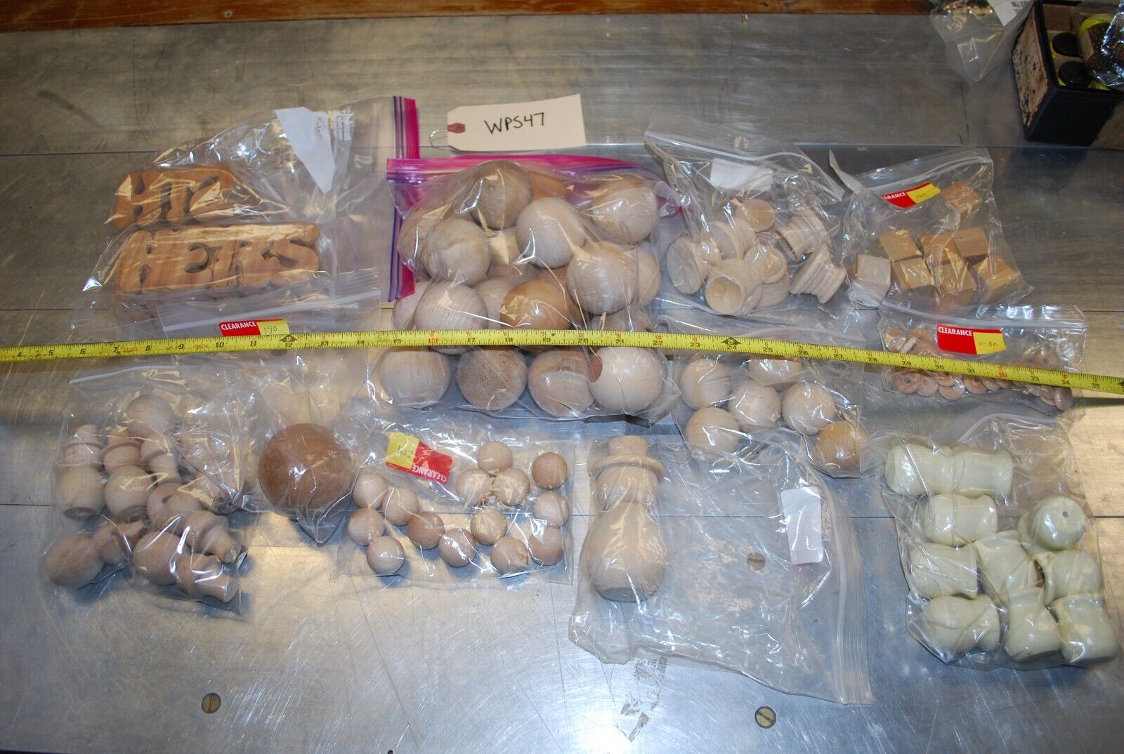 Balls, Vases, Snowmen, Wooden Craft Parts / Shapes Mix - Actual Lot – WPS47