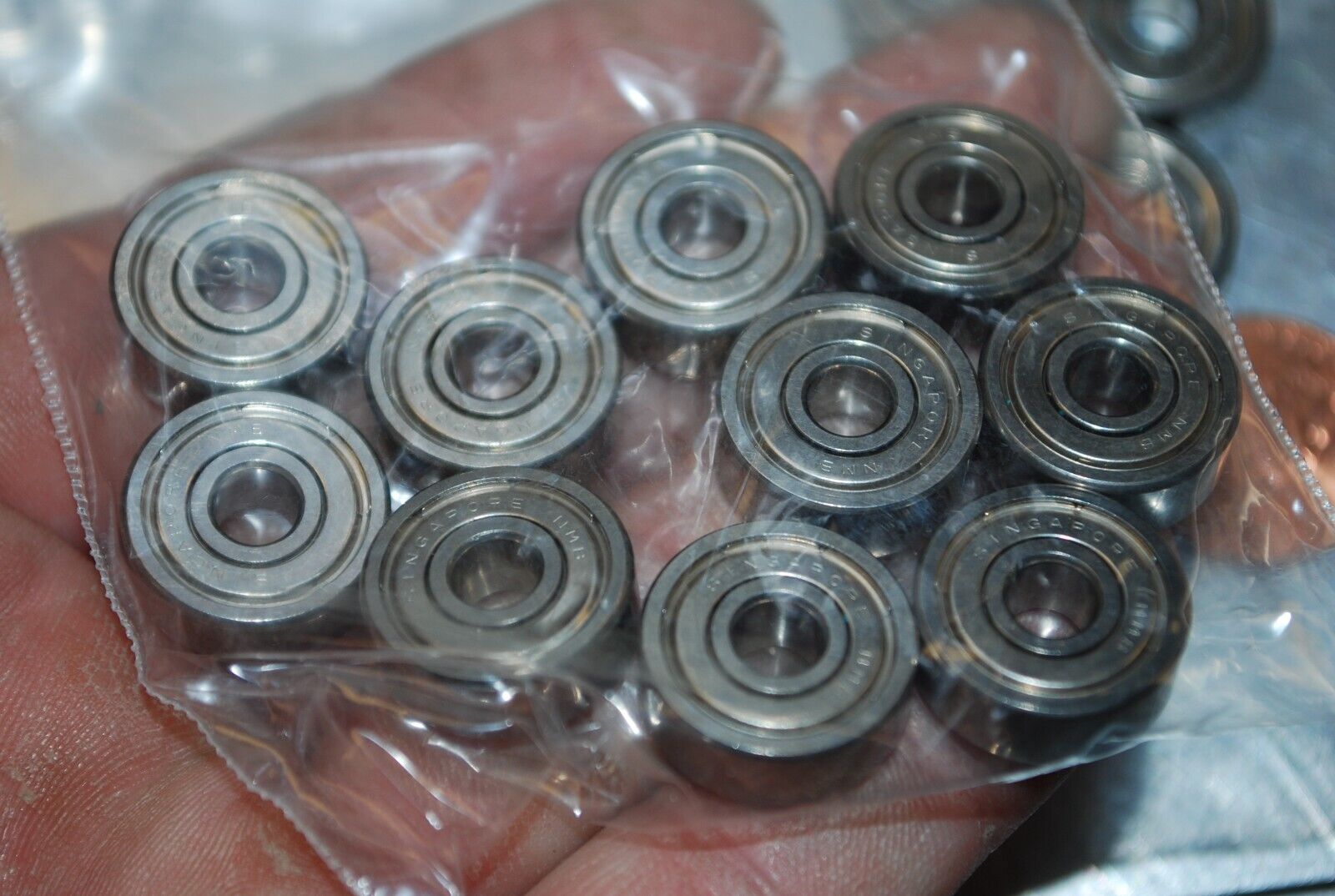 NMB .194" ID x .629" OD .235" T ZZ Ball Bearings - Lot of Qty (10) NOS - RBL303