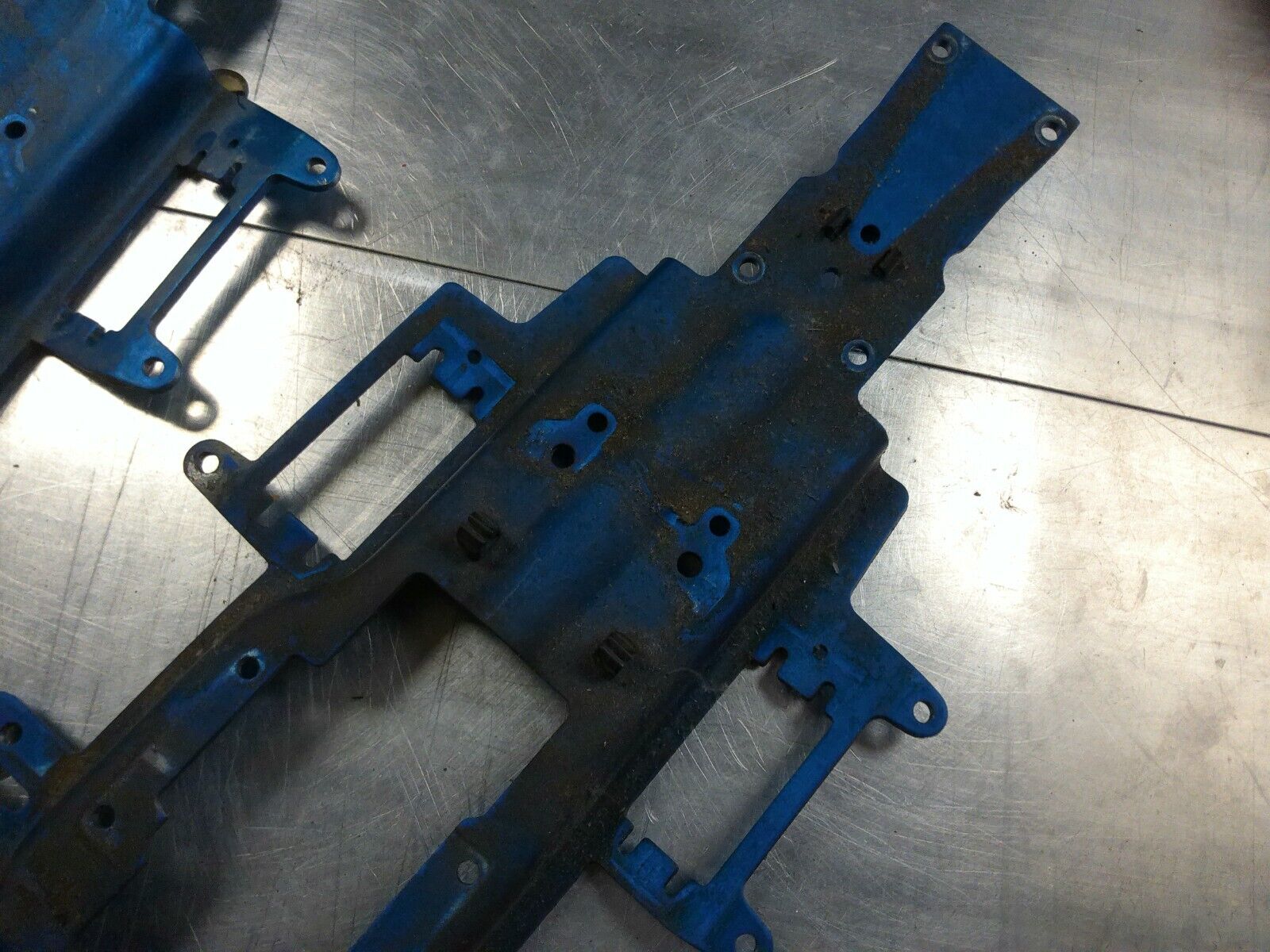 Lot of used Traxxas Revo Frame / Chassis Plates and Parts, Dirty but reusable
