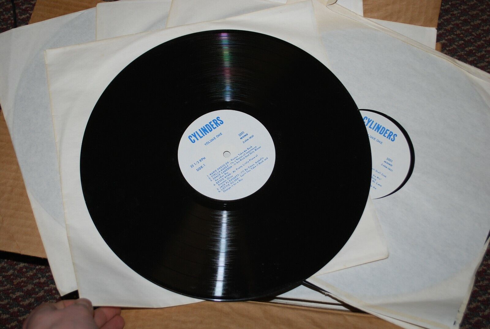 N.O.S. 33rpm CYLINDERS record recreations RCA 5001 Z4RM-0851- Multiple Avail