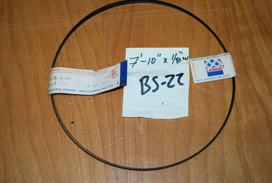 94" (7'-10") x 1/8" 14 TPI R Neo Band Saw Blade - LENNOX USA - NOS - BS-22
