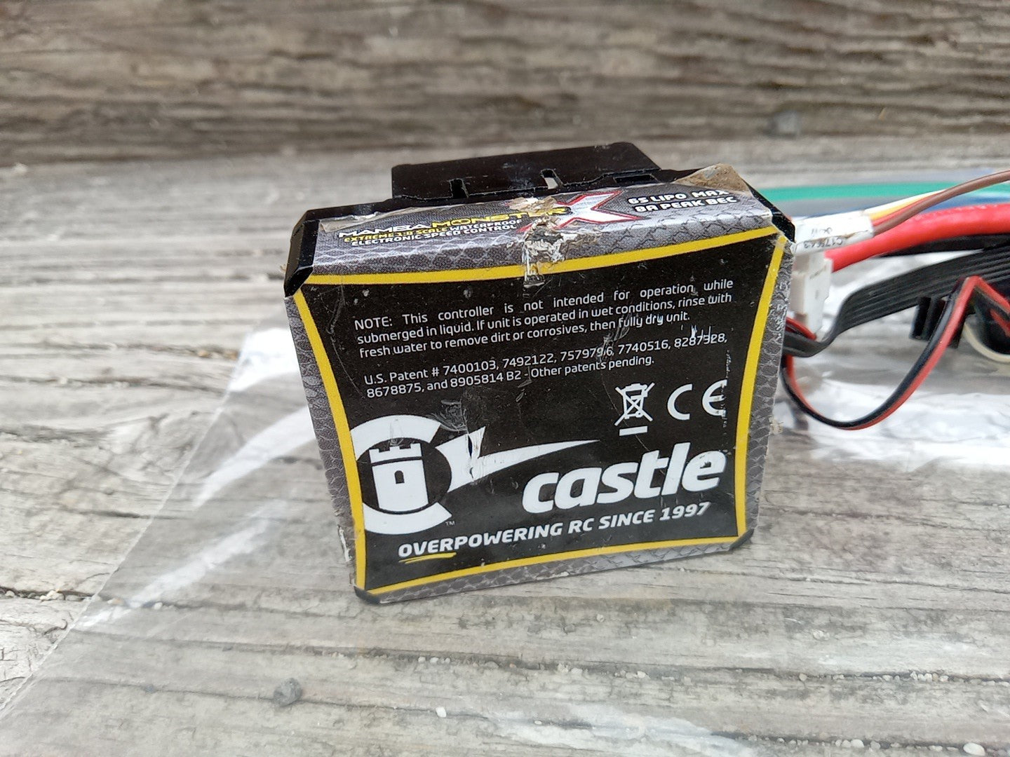 Castle Mamba Monster X Extreme 1:8 6s 8A ESC for RC, Tested - 80N008