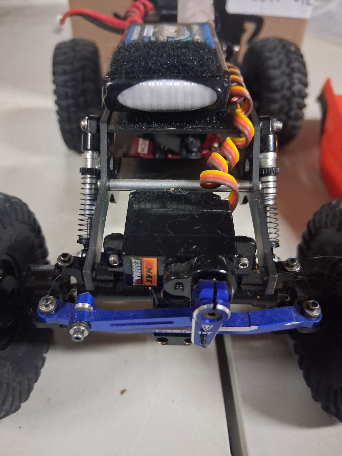 Highly Upgraded HEAVY SCX24 Crawler - All metal, 4WS, custom body - 80N-212