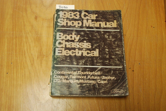 1983 ford body chassis shop manual thunderbird continental - B090