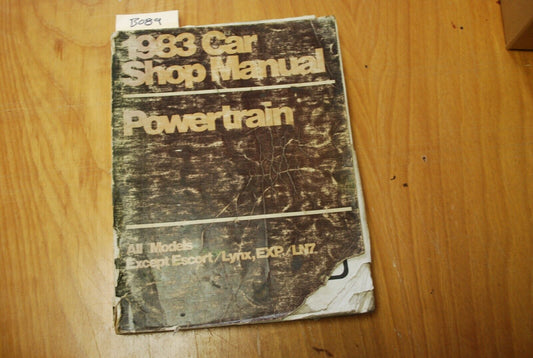 1983 ford powertrain shop manual all modes except escort - B089