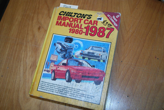 CHILTON'S Repair Manual/Guide - Import Car 1980 - 1987 HC - B019