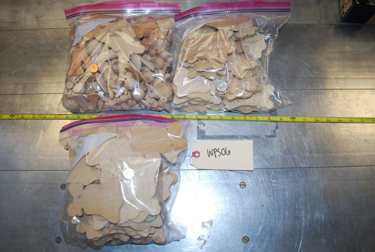 Cutouts, Bells, Wooden Craft Parts / Shapes Assort Mix - Actual Lot – WPS06