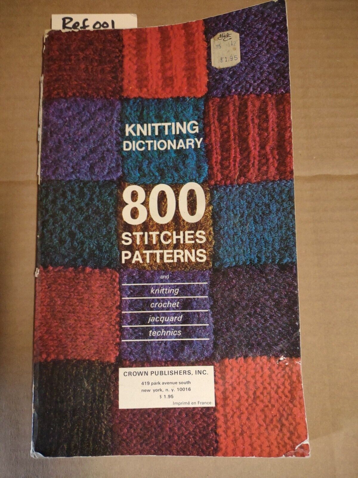Knitting Dictionary 800 Stitch Patterns and Knitting Crochet Jacquard #ref001