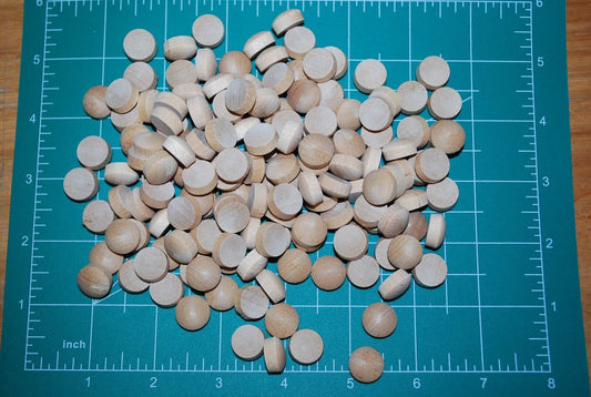 1/2" Oval Top Birch Wood Plugs 150pc Packs - PL03