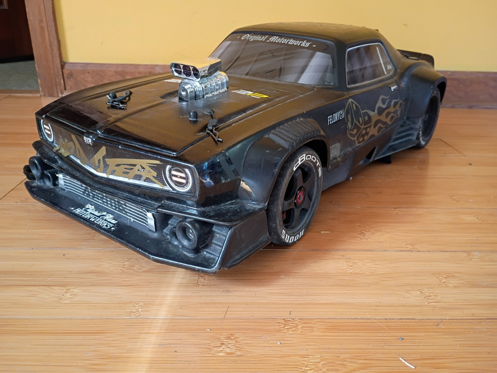 Arrma Felony 6s 1/7 Scale RC 4ws Street Car, Complete, Used, Includes Batteries