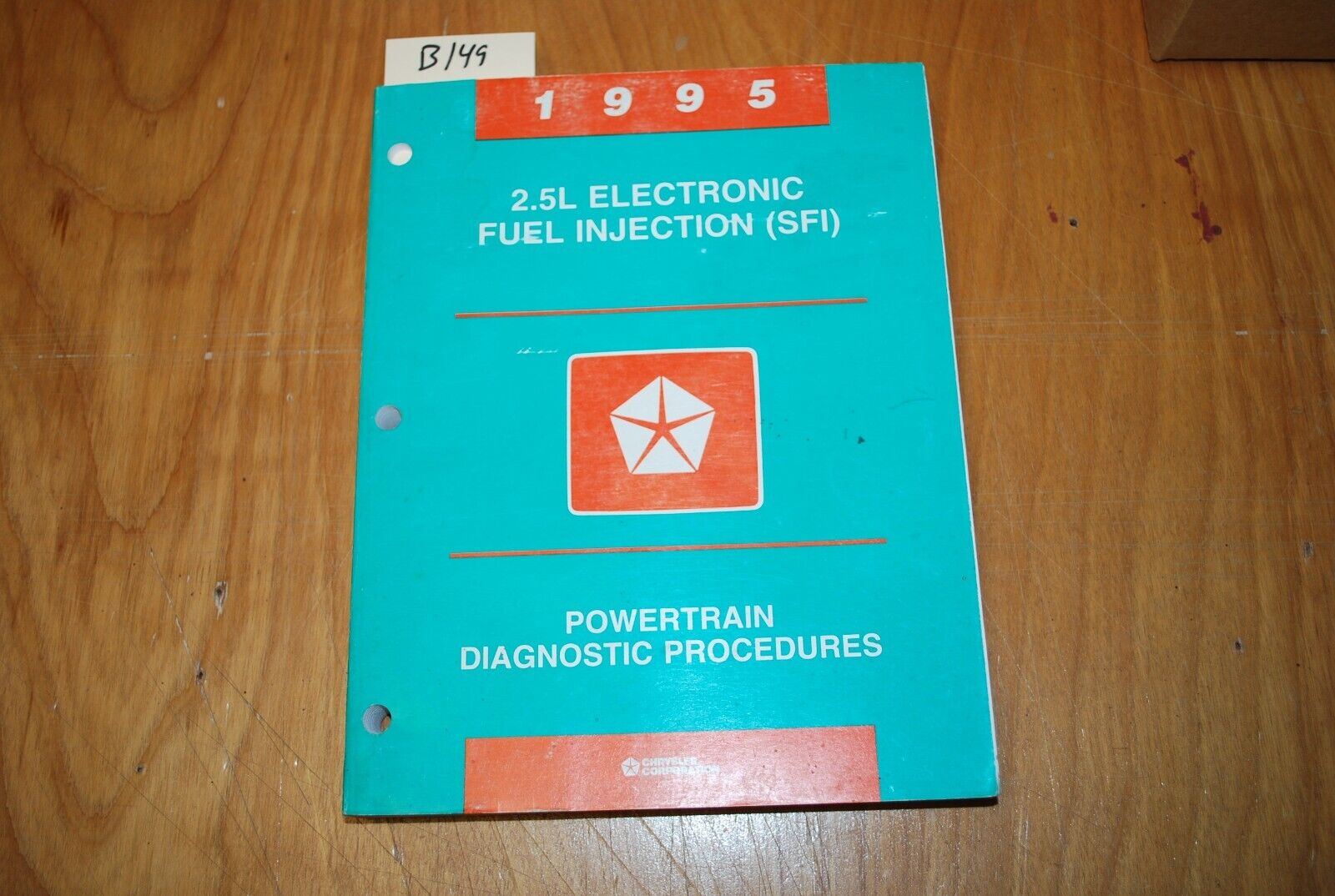 1995 chrysler 2.5L electronic fuel injection (SFI) oem service manual - B149