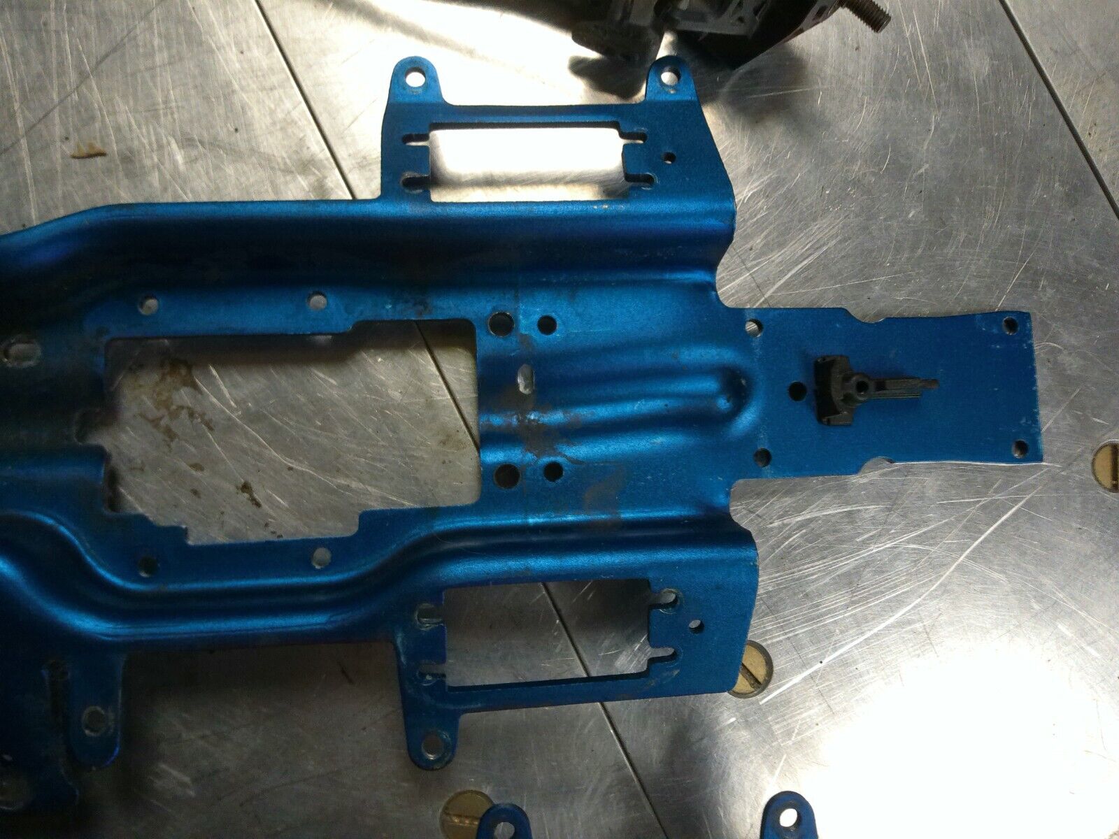 Lot of used Traxxas Revo Frame / Chassis Plates and Parts, Dirty but reusable