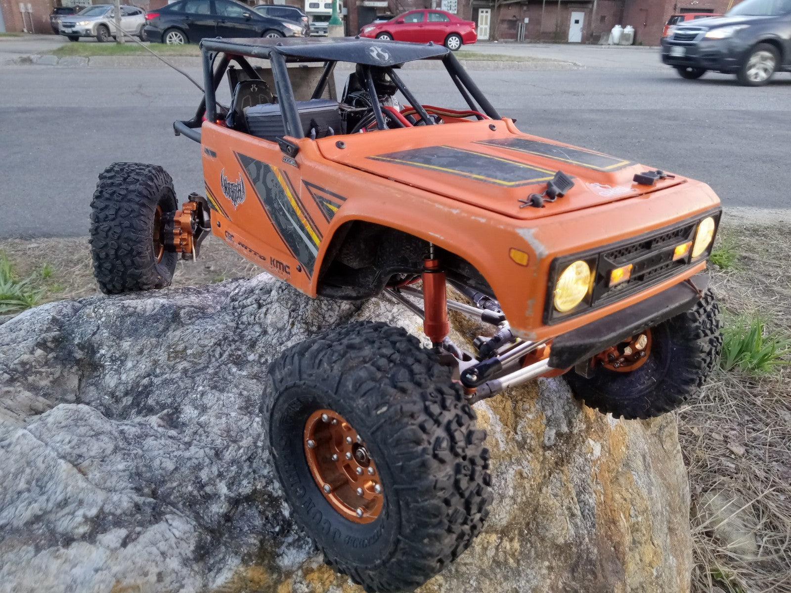1.9 Axial Wraith 4ws fully upgraded heavy 1/10 rc Rock crawler Brushless