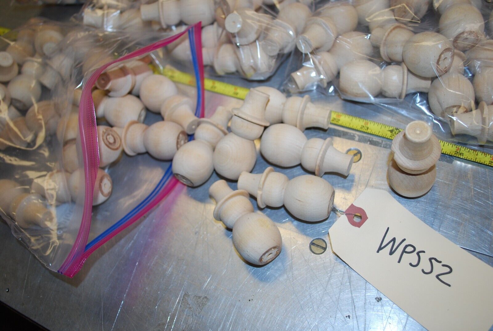 Snowmen, Assort Beads, Wooden Craft Parts / Shapes Mix - Actual Lot – WPS52
