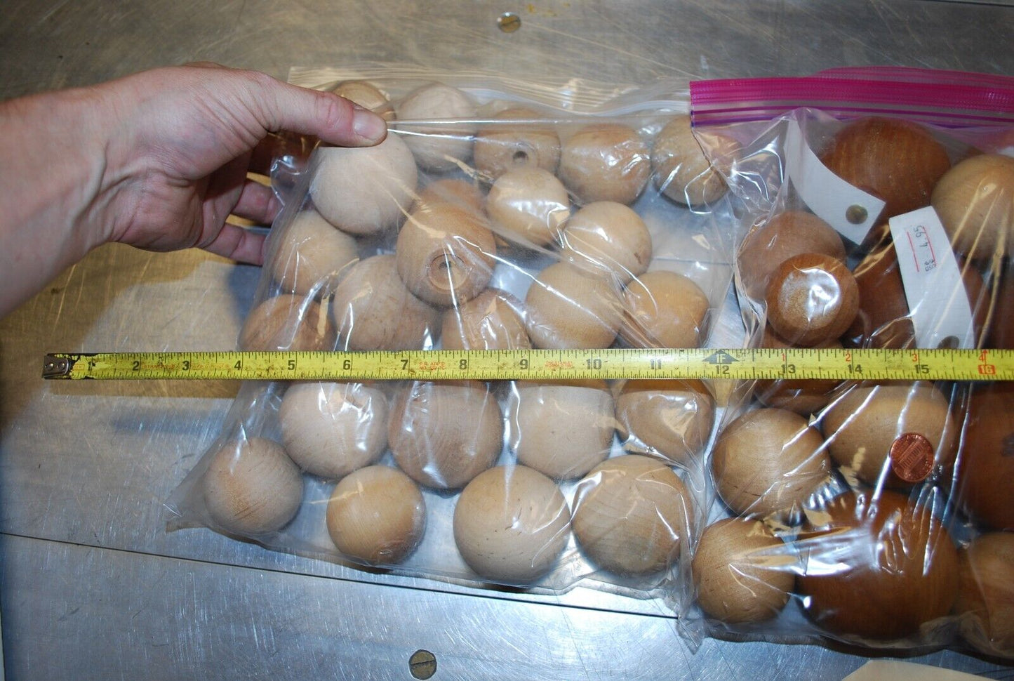 Balls, Spheres, Assort,Wooden Craft Parts / Shapes Mix Dia. - Actual Lot – WPS53
