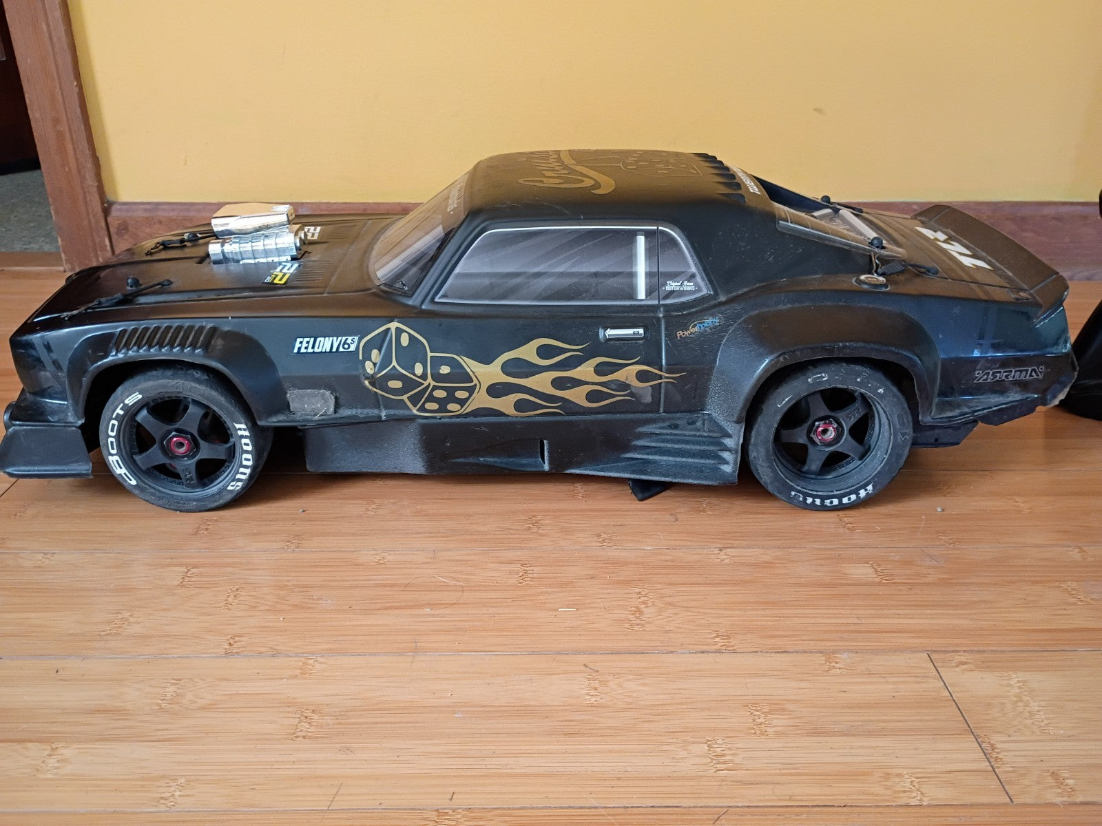 Arrma Felony 6s 1/7 Scale RC 4ws Street Car, Complete, Used, Includes Batteries