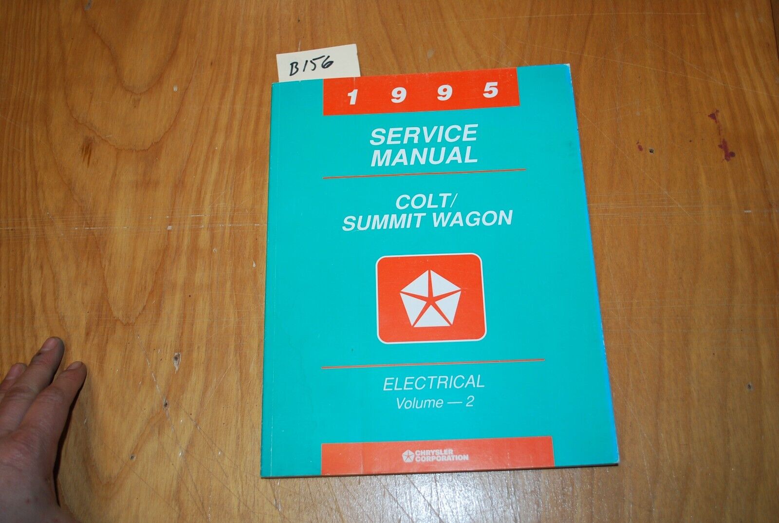 1995 Dodge Colt / Summit Wagon Vol. 2 Electrical oem service manual - B156