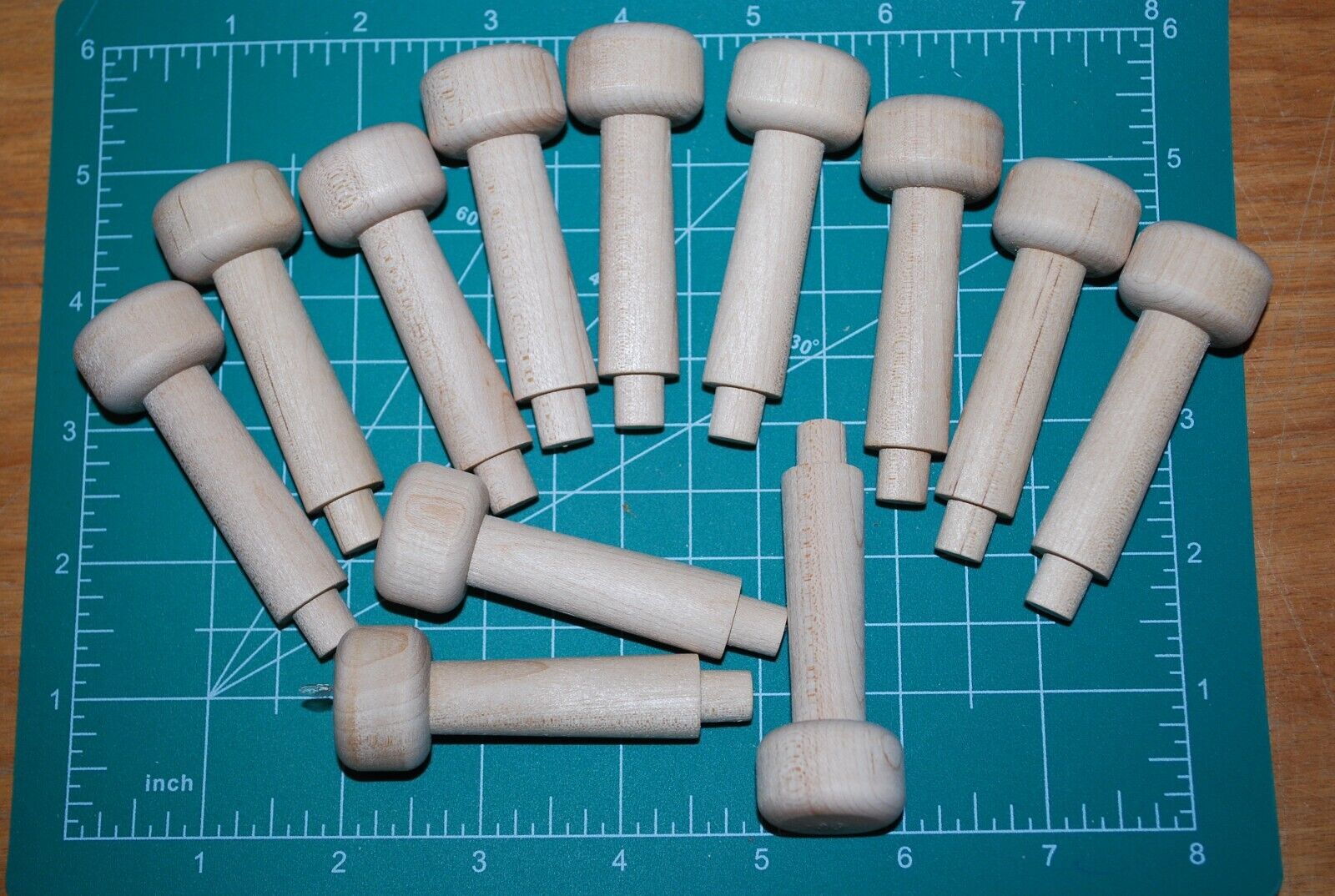 2-7/8" Unfinished Hardwood Shaker Peg - Coat hanger rack 12pc Packs Lot #SP05