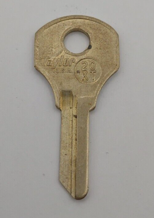 Vintage 20KT Taylor Key Blank - Various Locks Qty (1) #K005