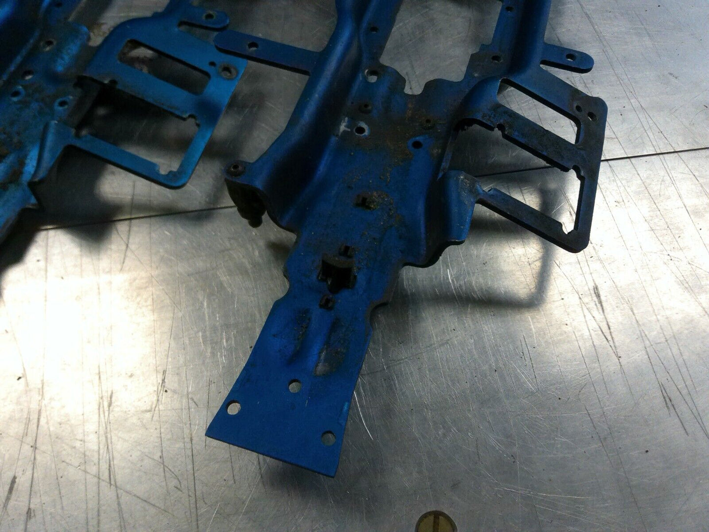 Lot of used Traxxas Revo Frame / Chassis Plates and Parts, Dirty but reusable