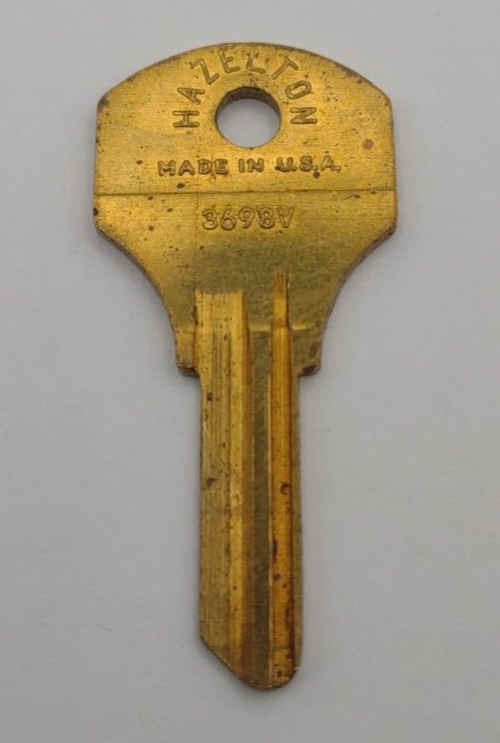 Vintage 3698V Key Blank - Auto glove box / trunk / lock Qty (1) #K001