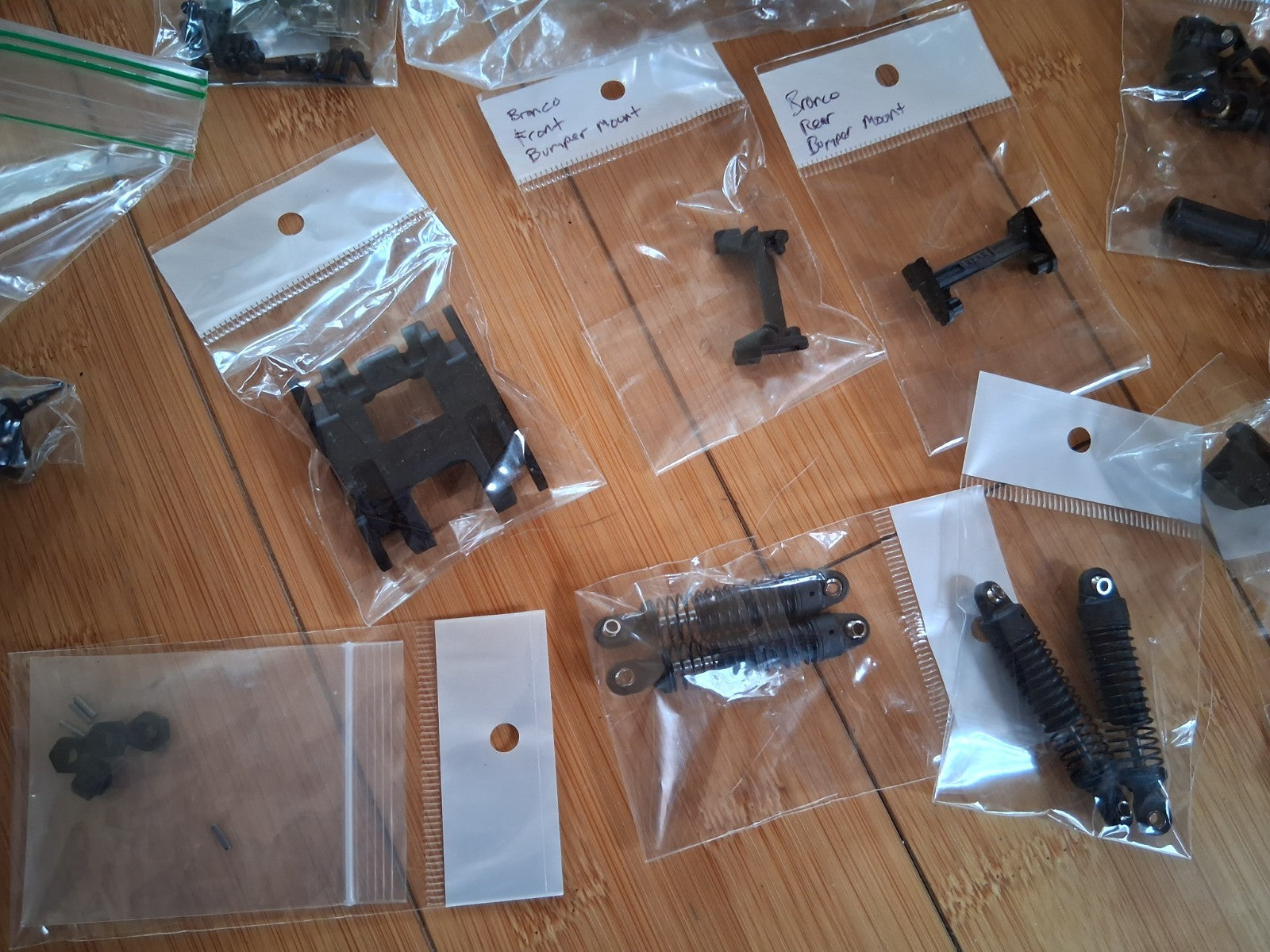 Huge lot of Traxass TRX4M Crawler Parts, Upgrades, Trailer, Bearings + - 80N-210