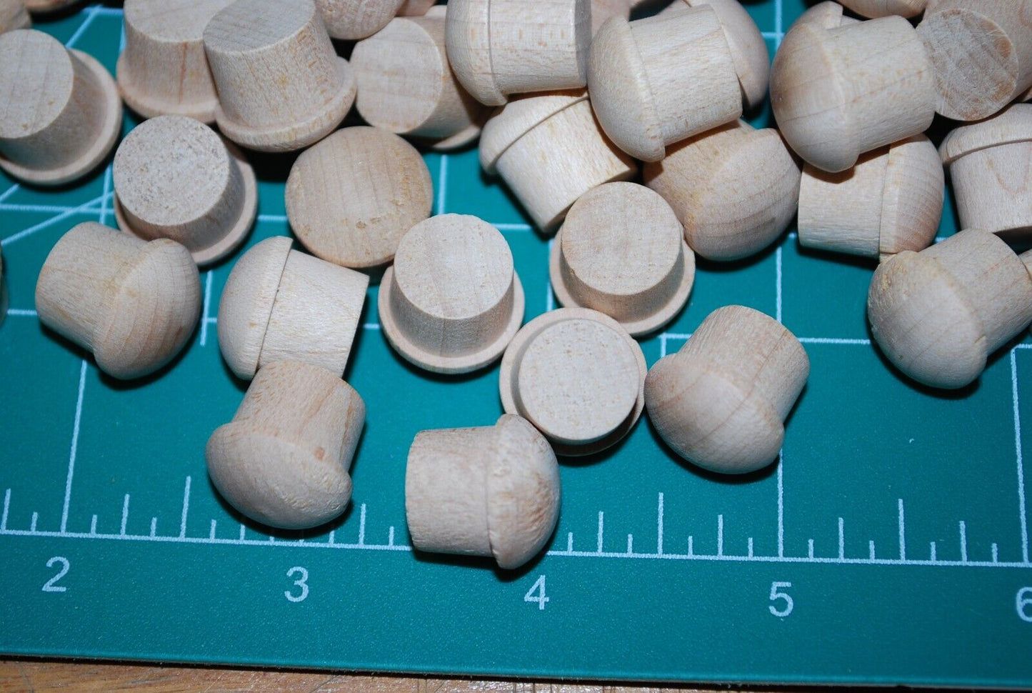 1/2" Mushroom Top Birch 3/8" Deep Wood Plugs 100pc Packs - PL10