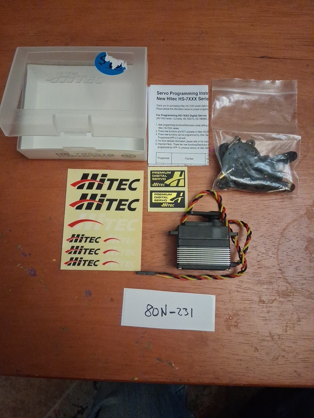 Hitec HS-7955TG V2 Digital Servo High Torque Titanium Gear Coreless - 80N-231