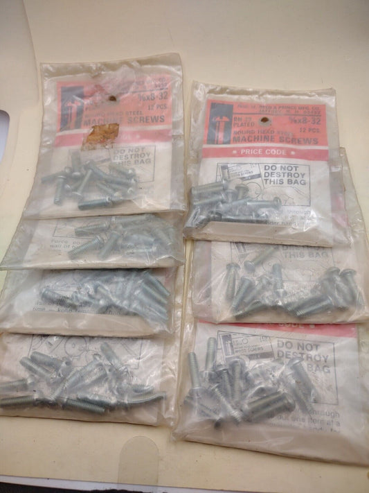#8-32 x 5/8" Slotted Round Head Reed & Prince Machine Screws (84pcs) Lot RP135