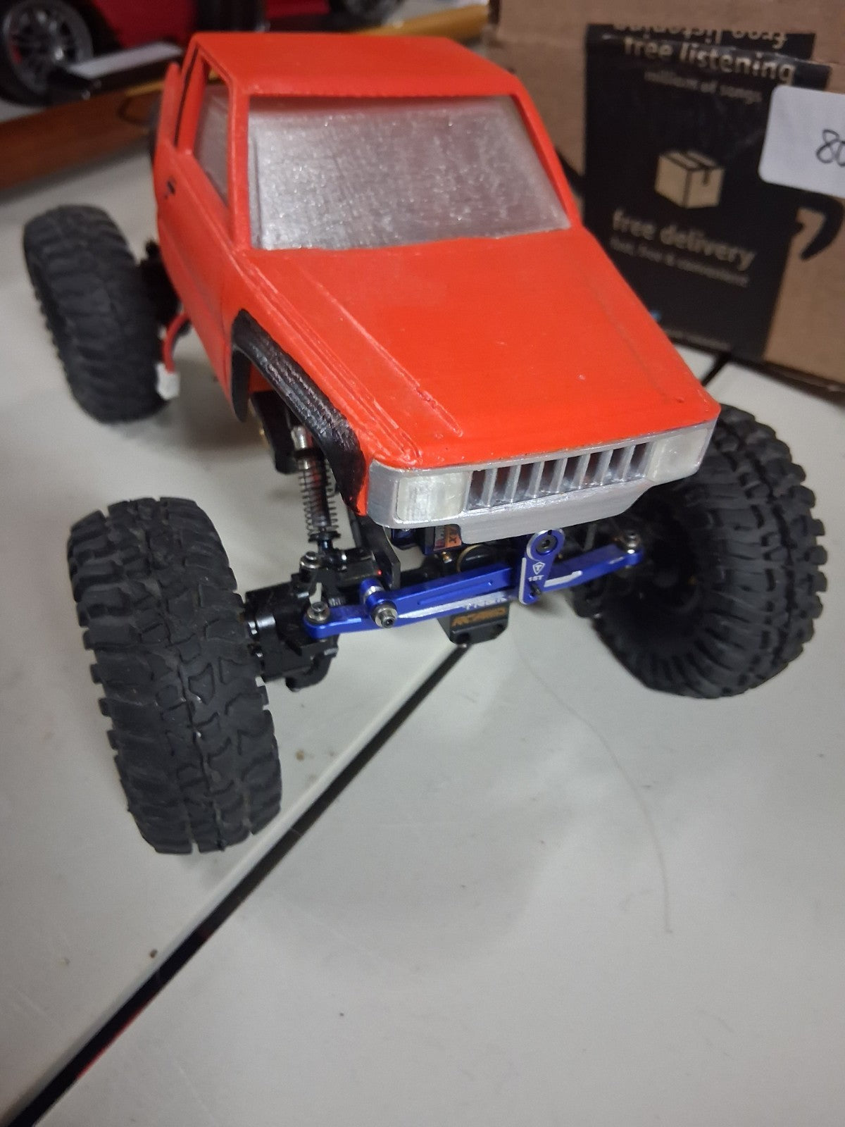 Highly Upgraded HEAVY SCX24 Crawler - All metal, 4WS, custom body - 80N-212