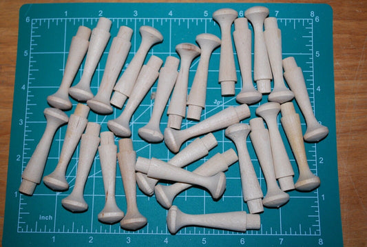 2-3/8" Unfinished Hardwood Shaker Peg - Coat hanger rack 25pc Packs Lot #SP03