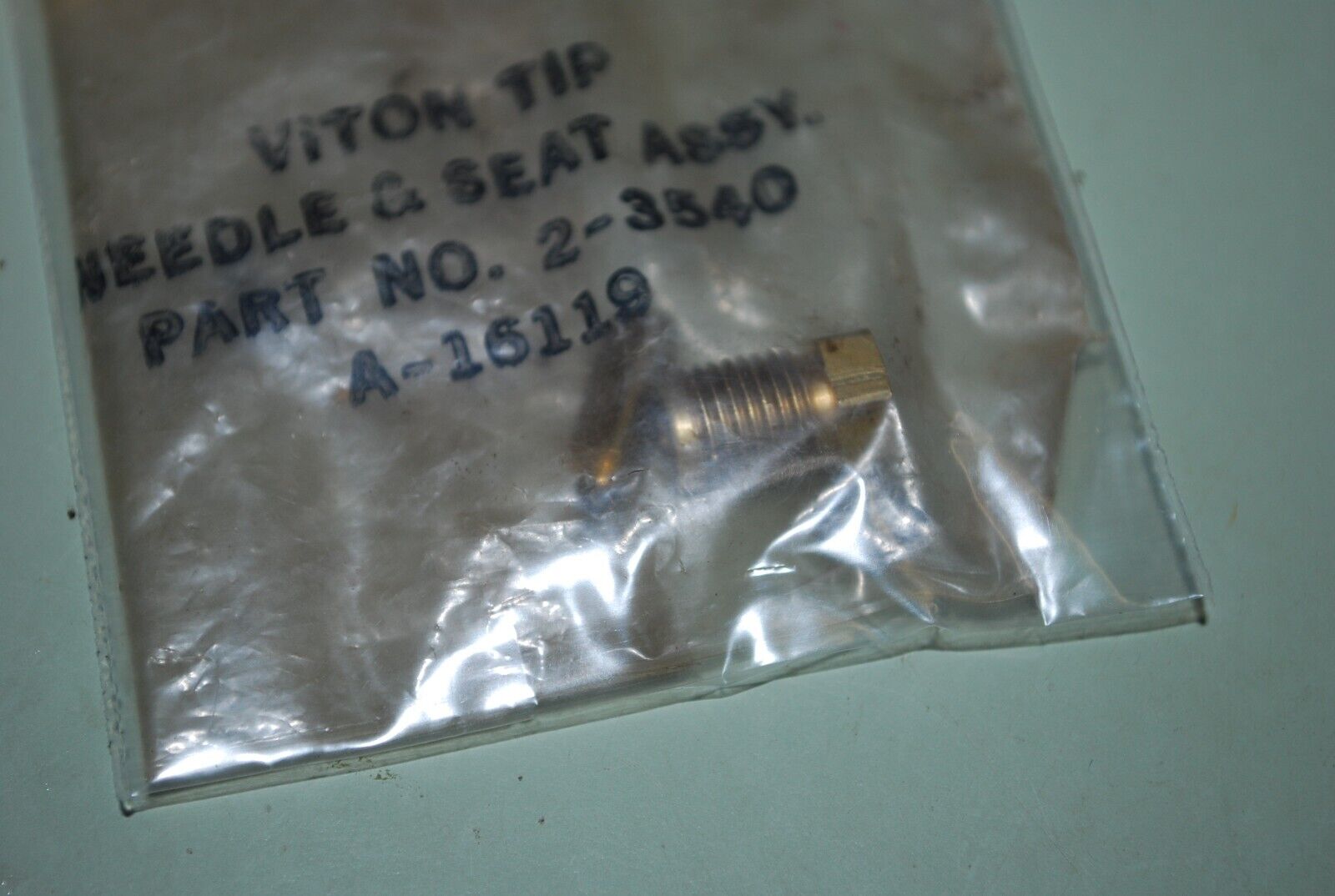 NOS VITON TIP Needle & Seat Assembly Part No. 2-3540 A-16119 Lot #JB130-19